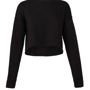 Women's cropped crew fleece