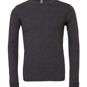 Unisex heather CVC long sleeve t-shirt