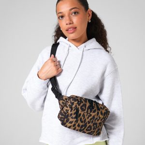 Leopard print cross-body bag