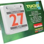 Branded desk calendar