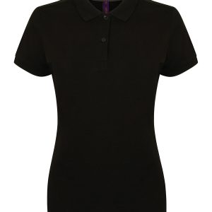 Women's micro-fine piqué polo shirt