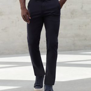 Stretch chinos with flex waistband