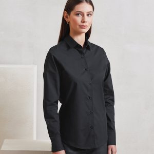 Women’s long sleeve ‘Recyclight’ poplin shirt