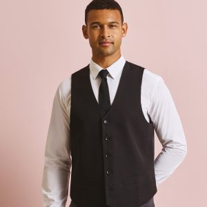 Lined polyester waistcoat