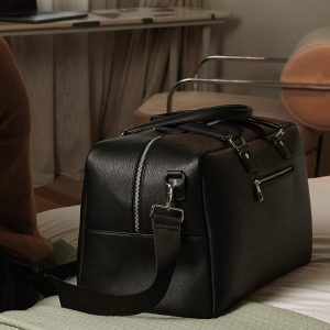 Tailored luxe PU weekender