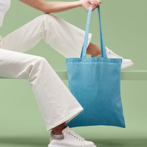 Recycled cotton shopper long handle