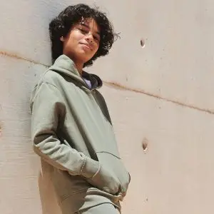 Kids sustainable fashion hoodie