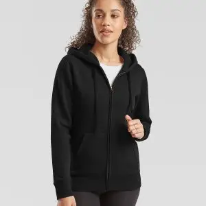 Women's premium 70/30 hooded sweatshirt jacket