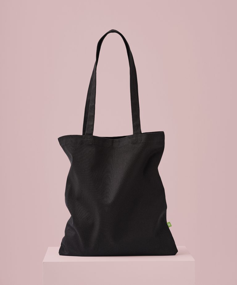 Premium organic canvas shopper long handle