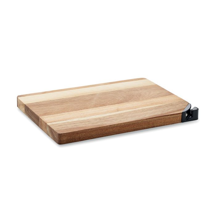 ACALIM Acacia Wood Cutting Board with Knife Sharpener