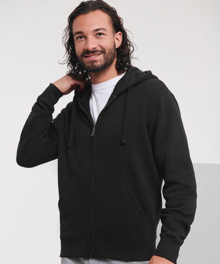 Authentic zipped hooded sweat
