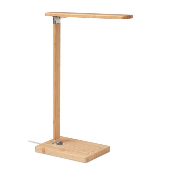 Neat Light Bamboo Desk Lamp Wireless Charger