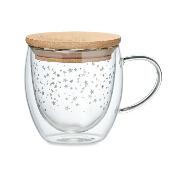 SION Bamboo Lid Glass Mug