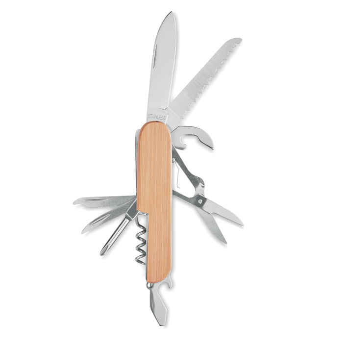 LUCY LUX Bamboo Multi-Function Pocket Knife