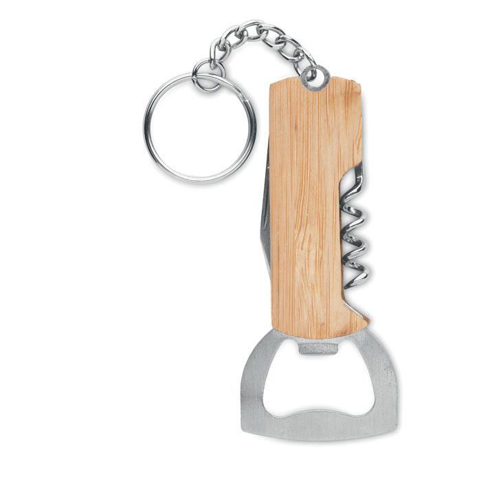 ALLIN1 Bamboo Multi-Tool Bottle Opener Keyring