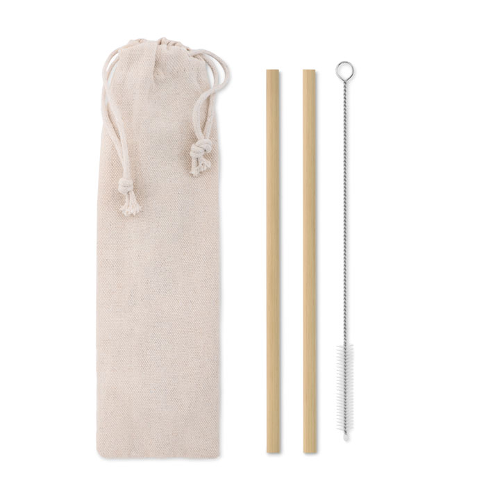 Natural Straw Bamboo Straw Set