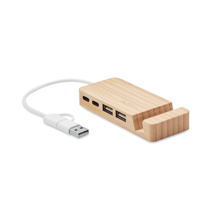 Hubstand Bamboo USB Hub