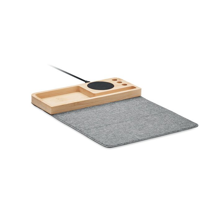 PANDU Bamboo Wireless Charger Desk Organiser