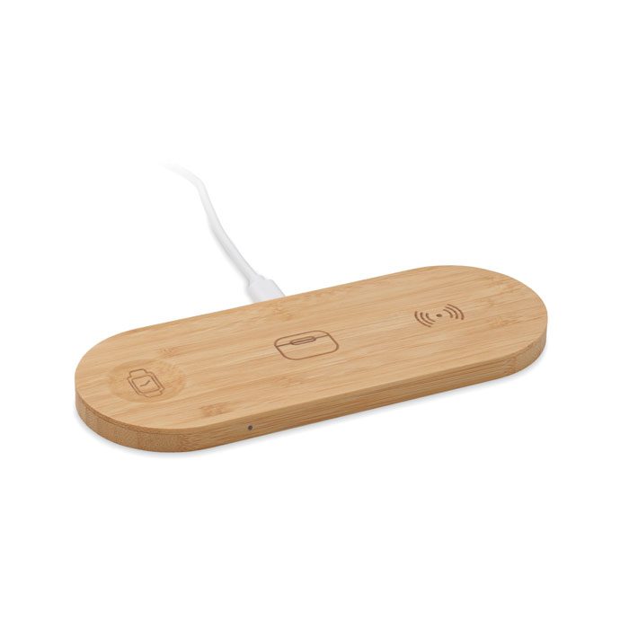 RECPAD Bamboo Wireless Charging Station
