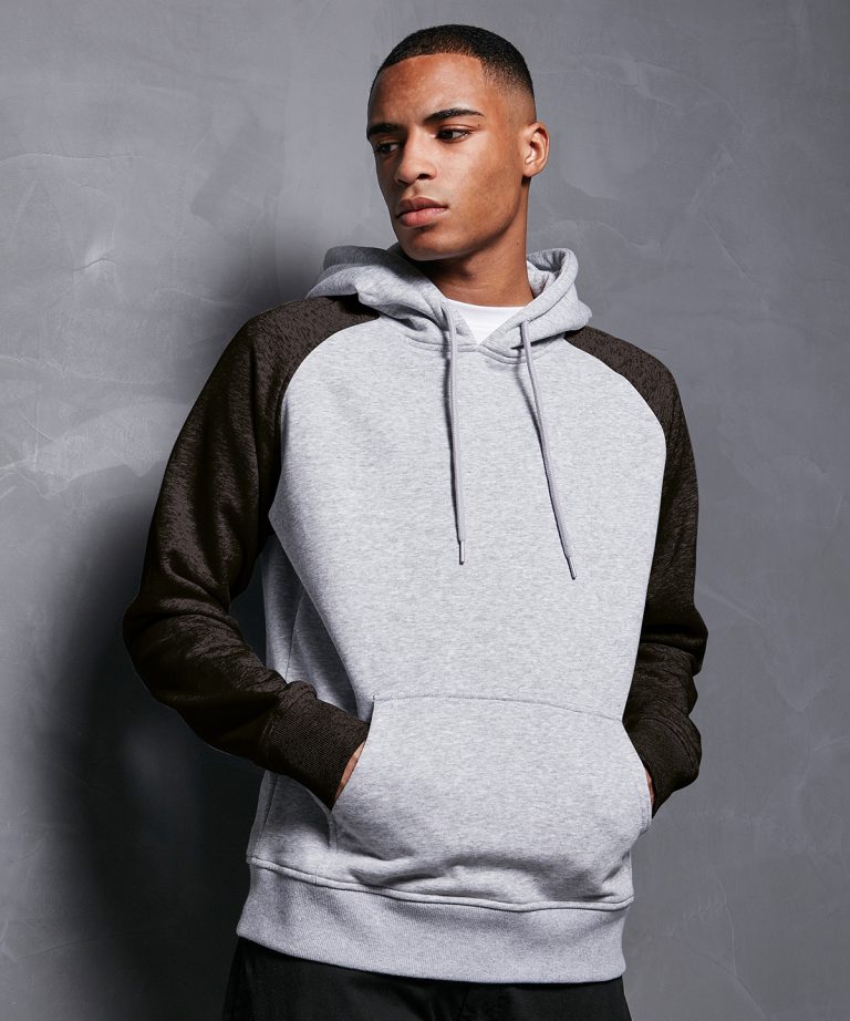 Basic Raglan Contrast Hoodie