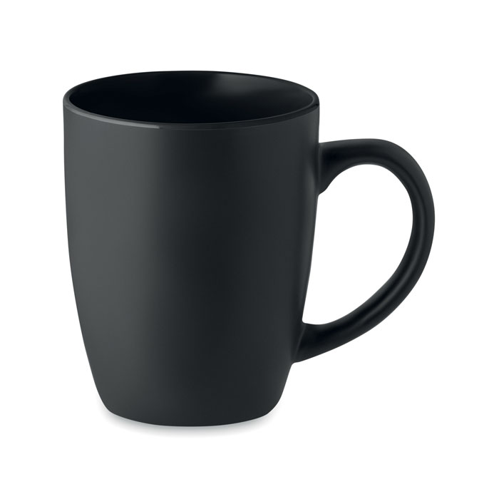 LIM Black Ceramic Mug with Coloured Interior