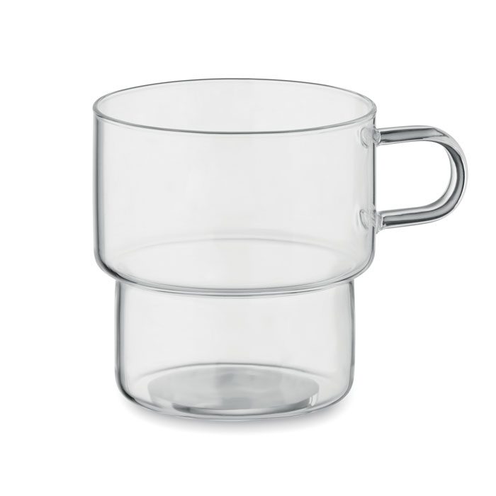 BOROMUG Borosilicate Glass Stackable Mug