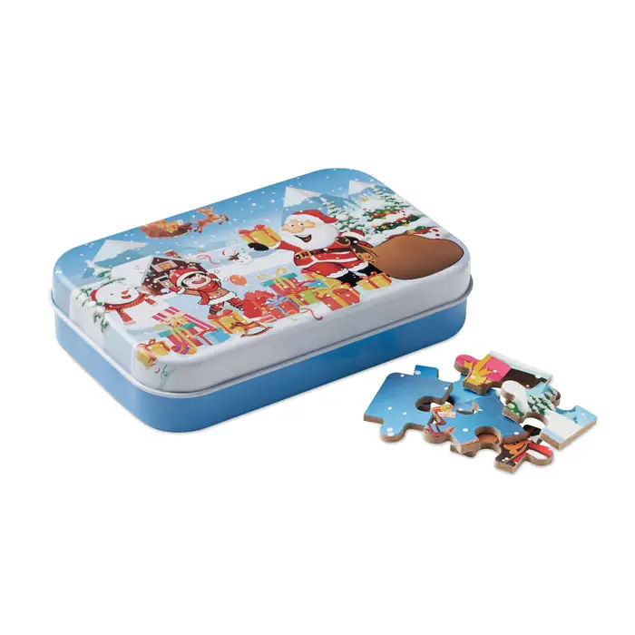PAZURU Christmas Puzzle Tin Box