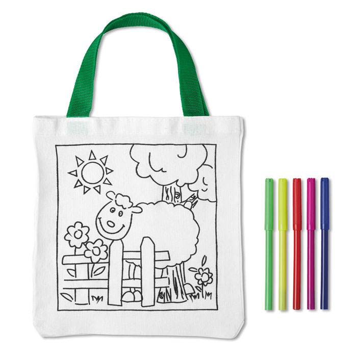 MATEUSZ Cotton Colouring Tote Bag