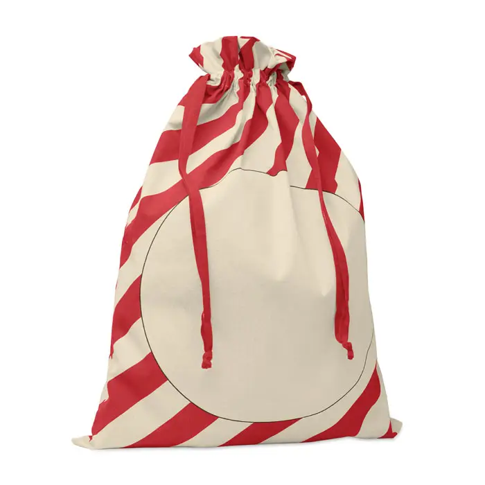 LAUKKU Cotton Santa Sack