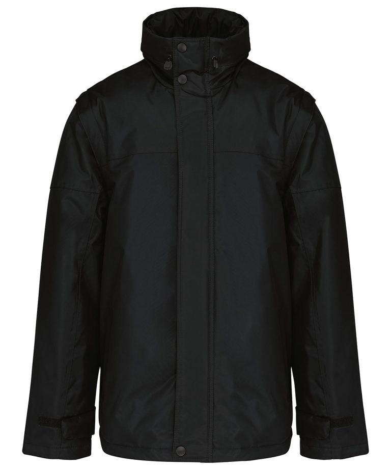 Detachable-sleeved blouson jacket
