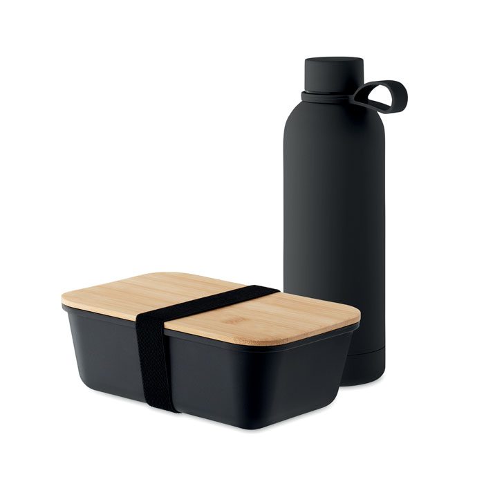 Emerald Recycled Steel Lunch Bottle & Lunchbox Set
