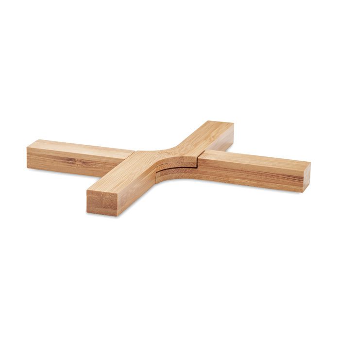 IMBA Foldable Bamboo Pot Stand