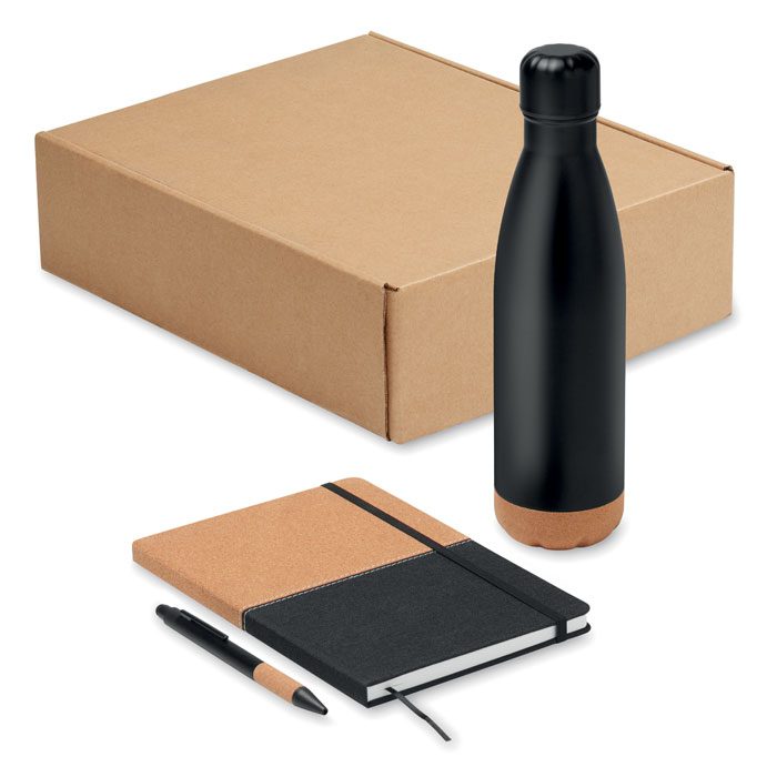 Cadeau Gift Set with Bottle, Notebook & Pen