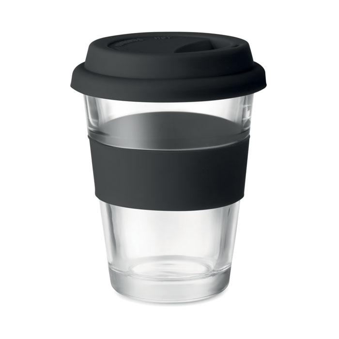Astoglass Glass Tumbler with Silicone Lid