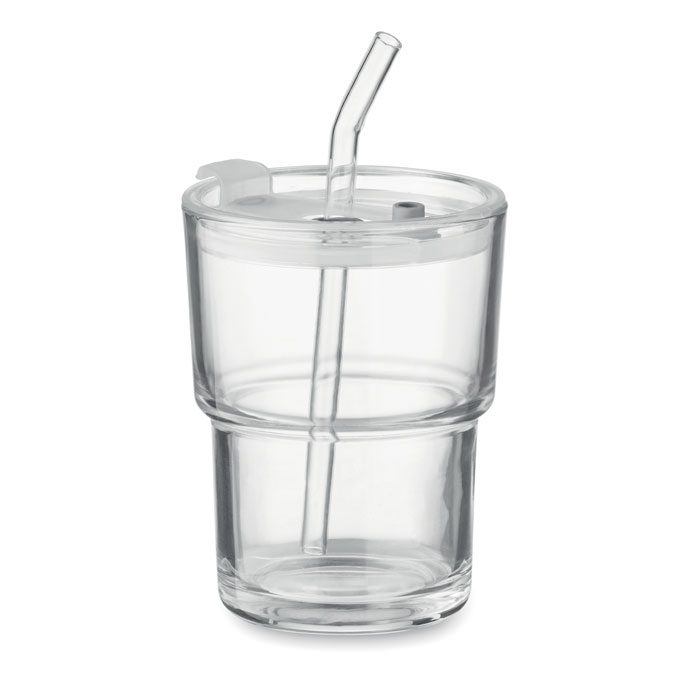 SIP Glass Tumbler with Straw