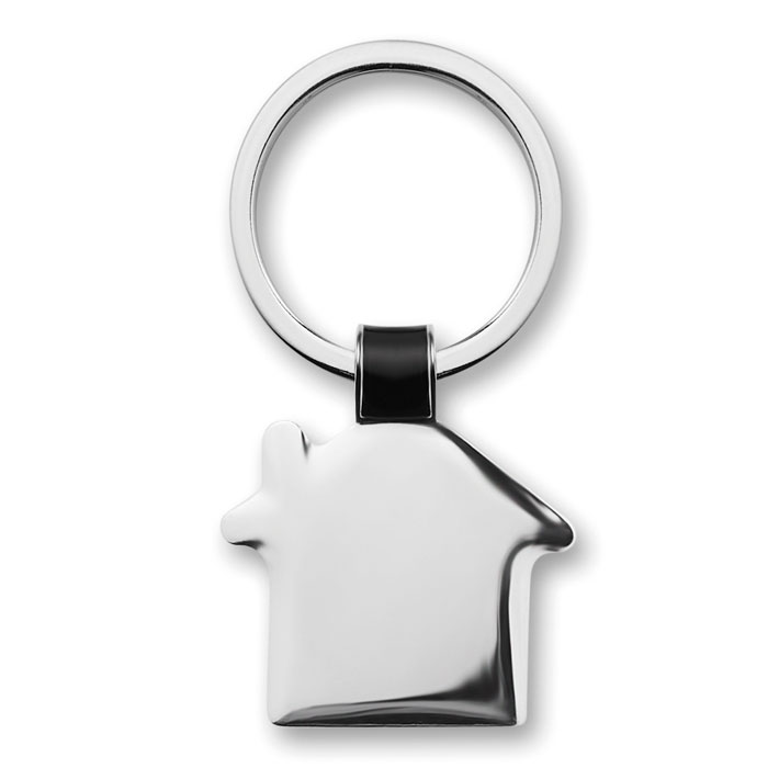 HOUSY House-Shaped Metal Keyring