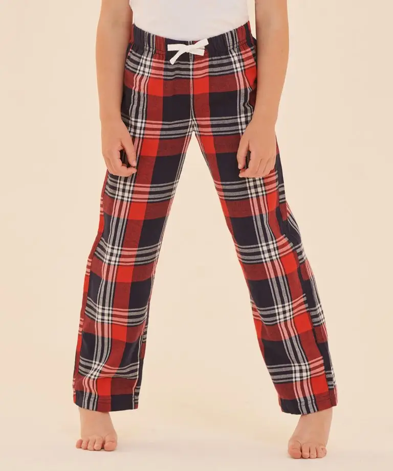 Kids tartan lounge pants