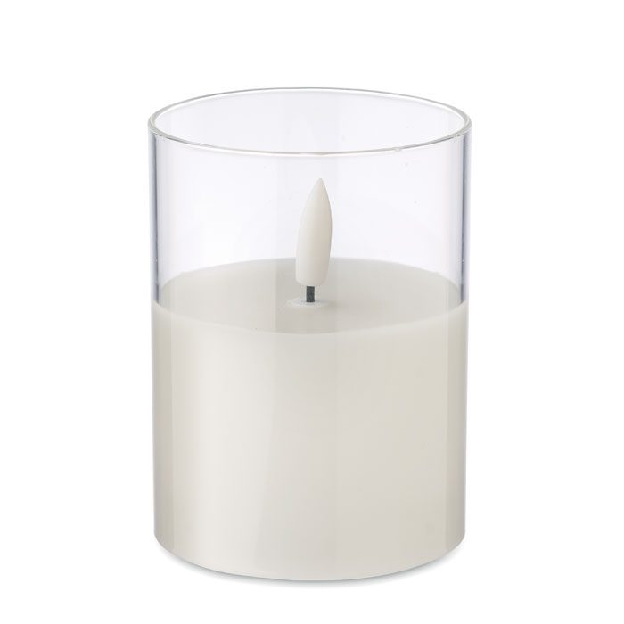 XANDLE+ LED Wax Candle in Glass Holder