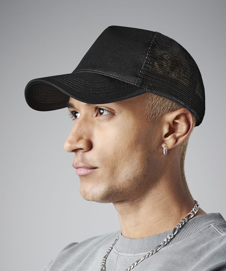 Microknit snapback trucker