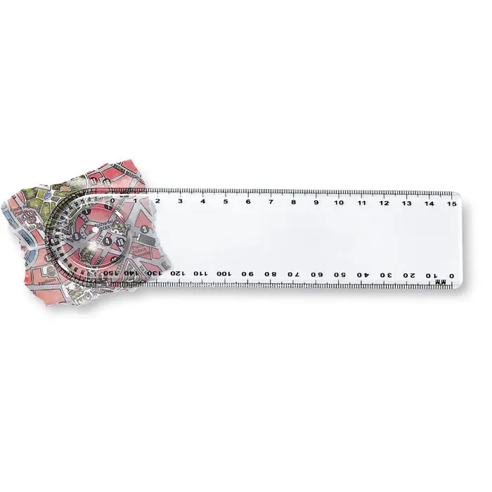 LASTA Multifunction Ruler with Magnifier and Protractor