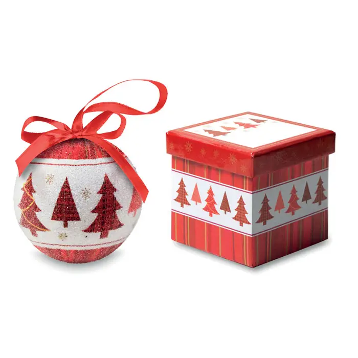 SNOWY Pearl Christmas Bauble