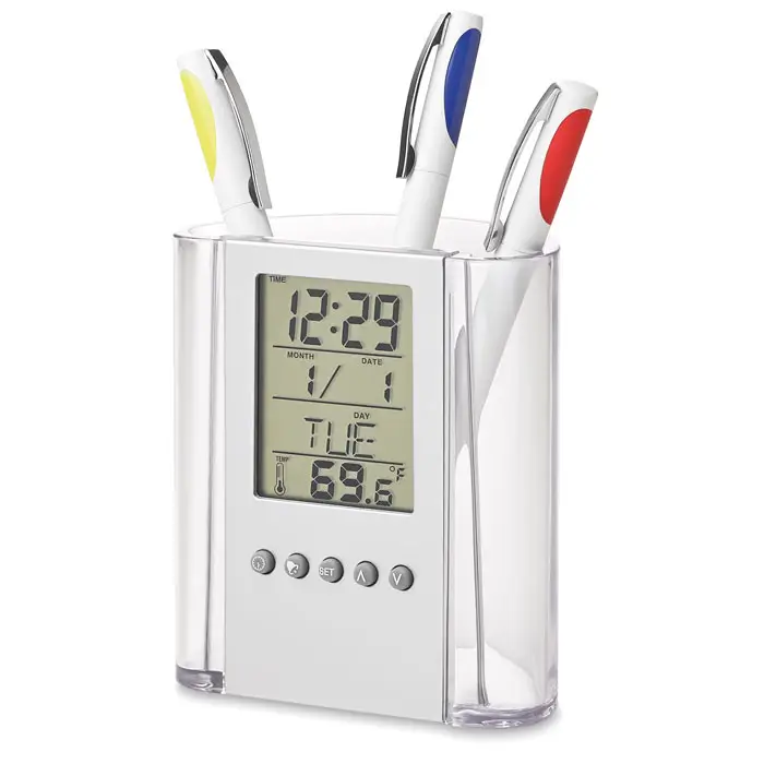 PRODIGY Pen Holder Desk Clock