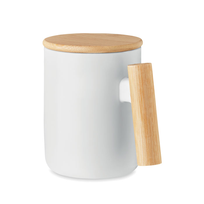 MAJEST Porcelain Mug with Bamboo Lid