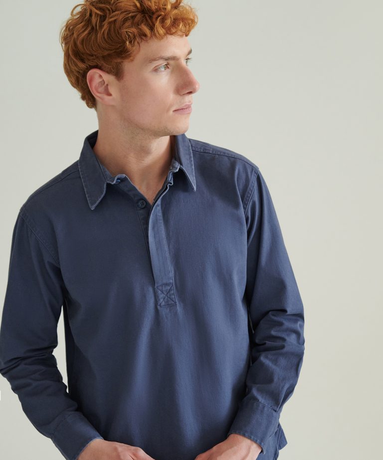Pullover drill shirt