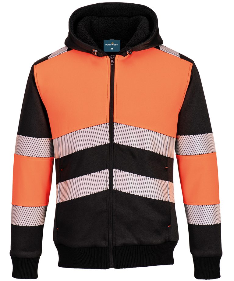 PW3 Hi-Vis Class 1 Winter Hoodie