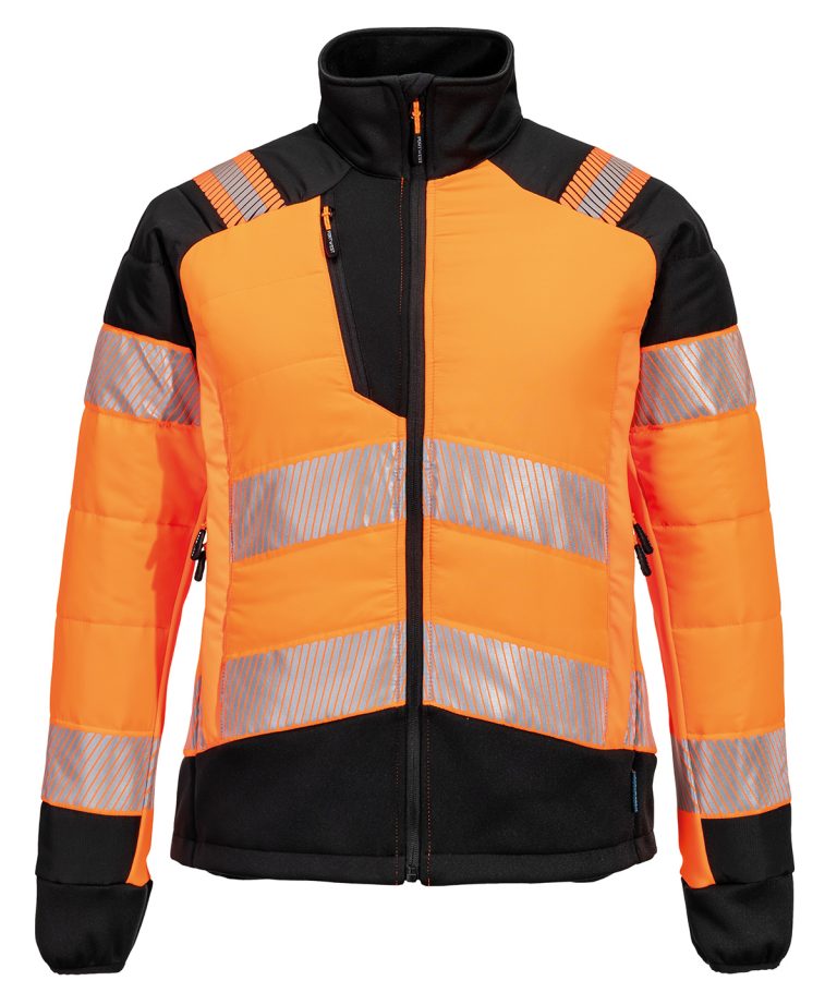 PW3 Women's Hi-Vis Hybrid Baffle Jacket