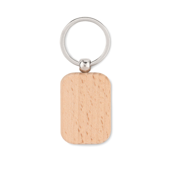 POTY Wood Rectangular Keyring