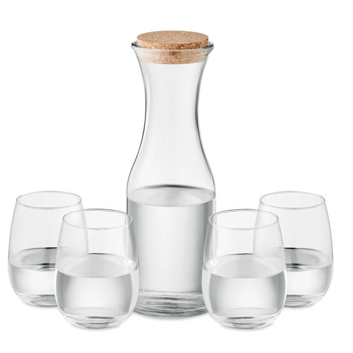 PICCADILLY Recycled Glass Carafe and Glasses Set