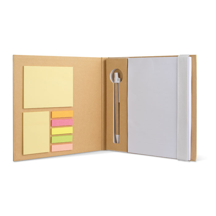 Quincy Recycled Notebook & Sticky Note Set