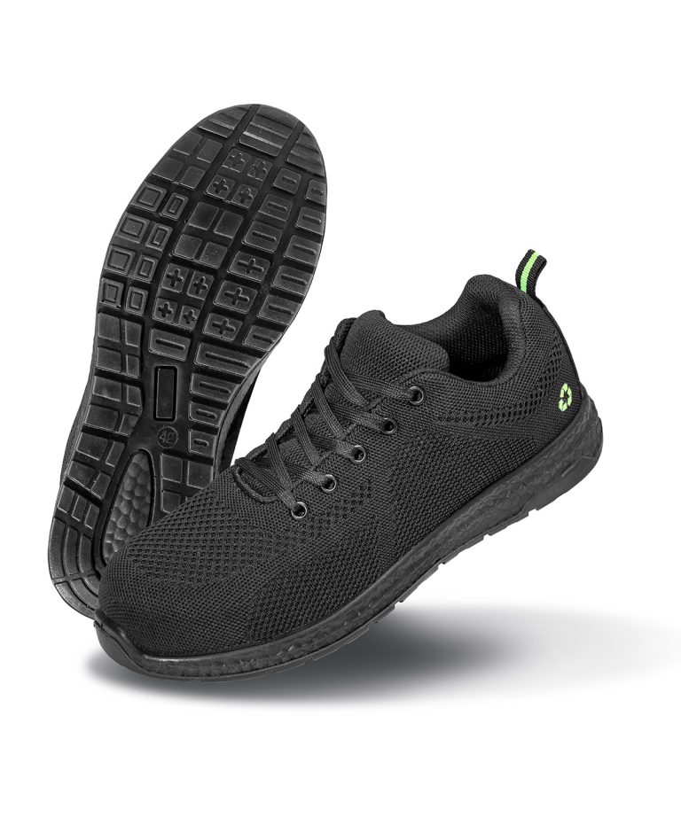 Recycled safety trainers